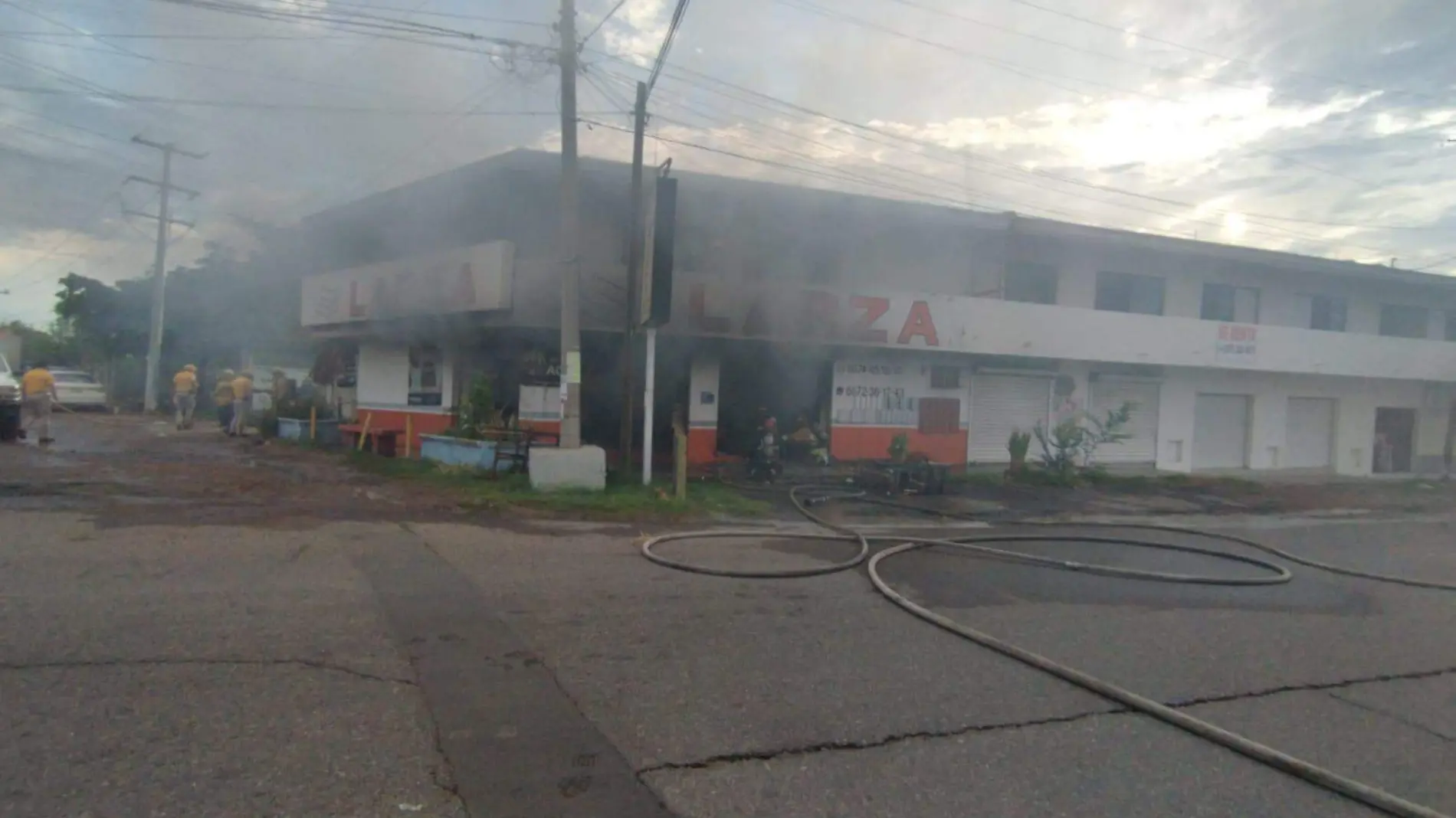 incendio sector humaya bomberos